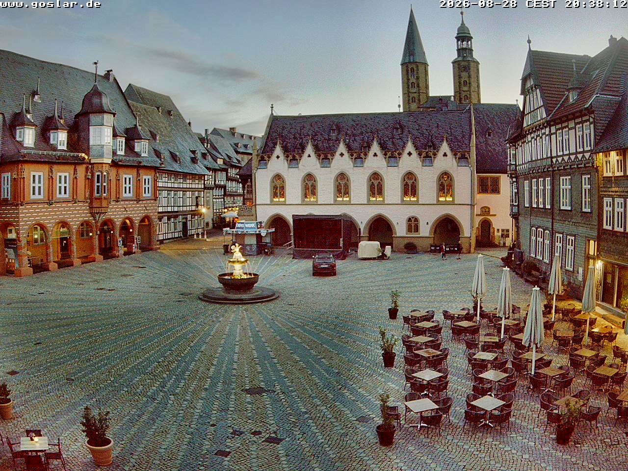 Archiv Foto Webcam Marktplatz Goslar