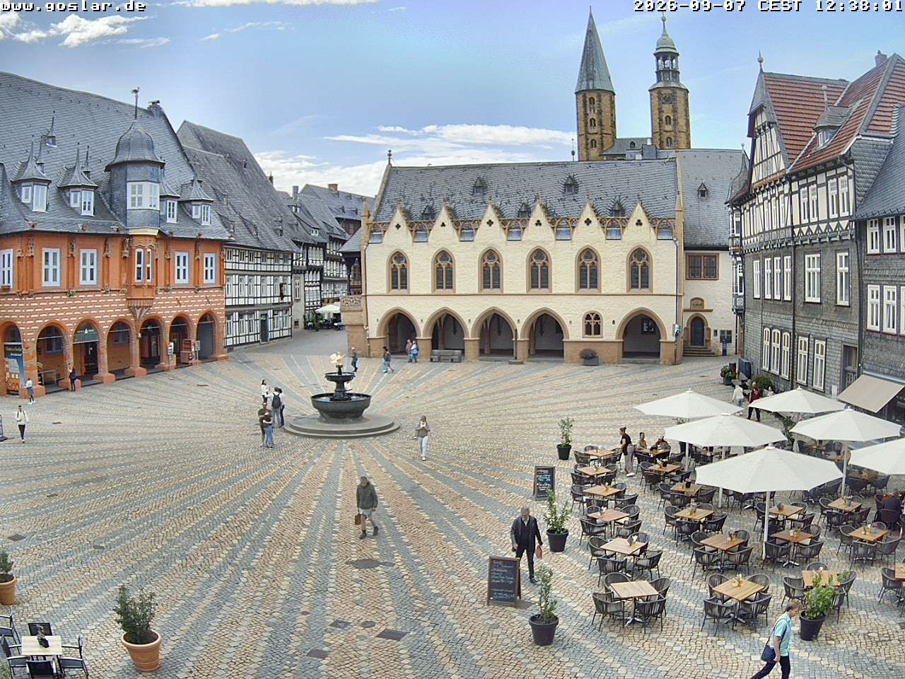 Archiv Foto Webcam Marktplatz Goslar