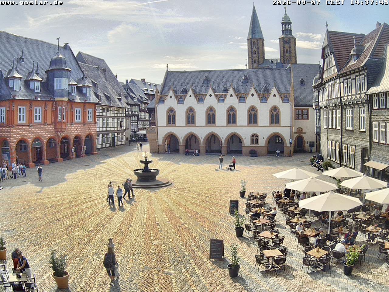 Archiv Foto Webcam Marktplatz Goslar