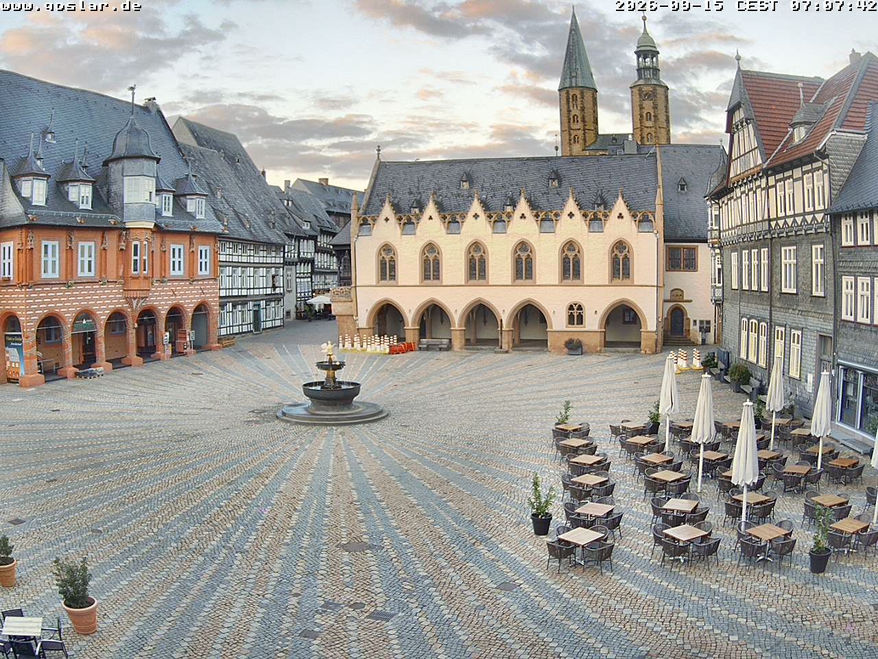 Archiv Foto Webcam Marktplatz Goslar