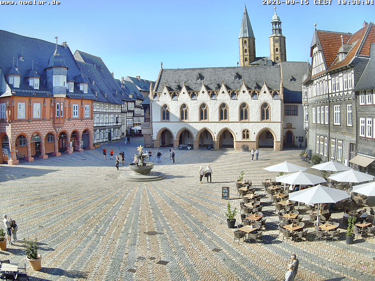 Archiv Foto Webcam Marktplatz Goslar