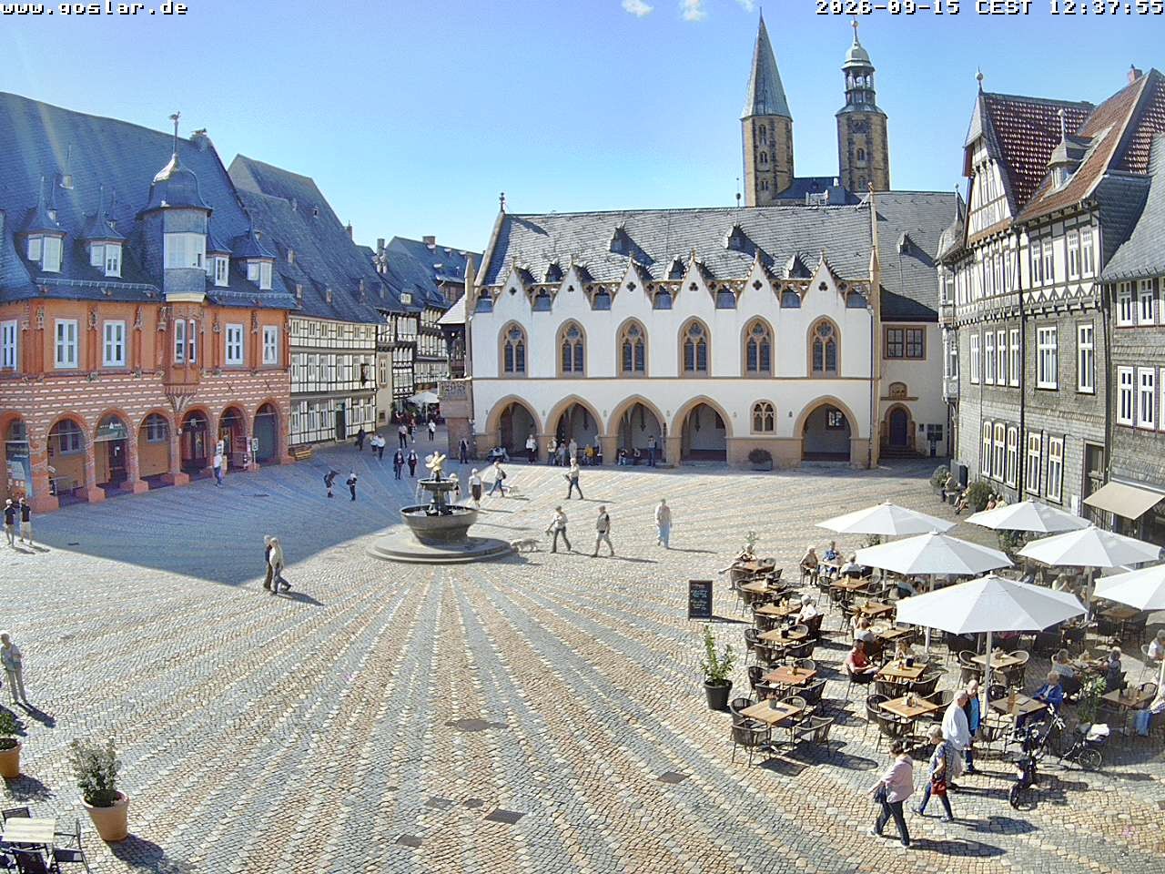 Archiv Foto Webcam Marktplatz Goslar