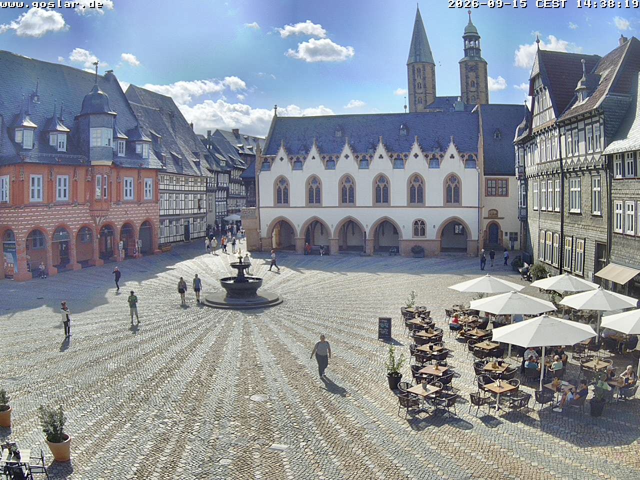 Archiv Foto Webcam Marktplatz Goslar