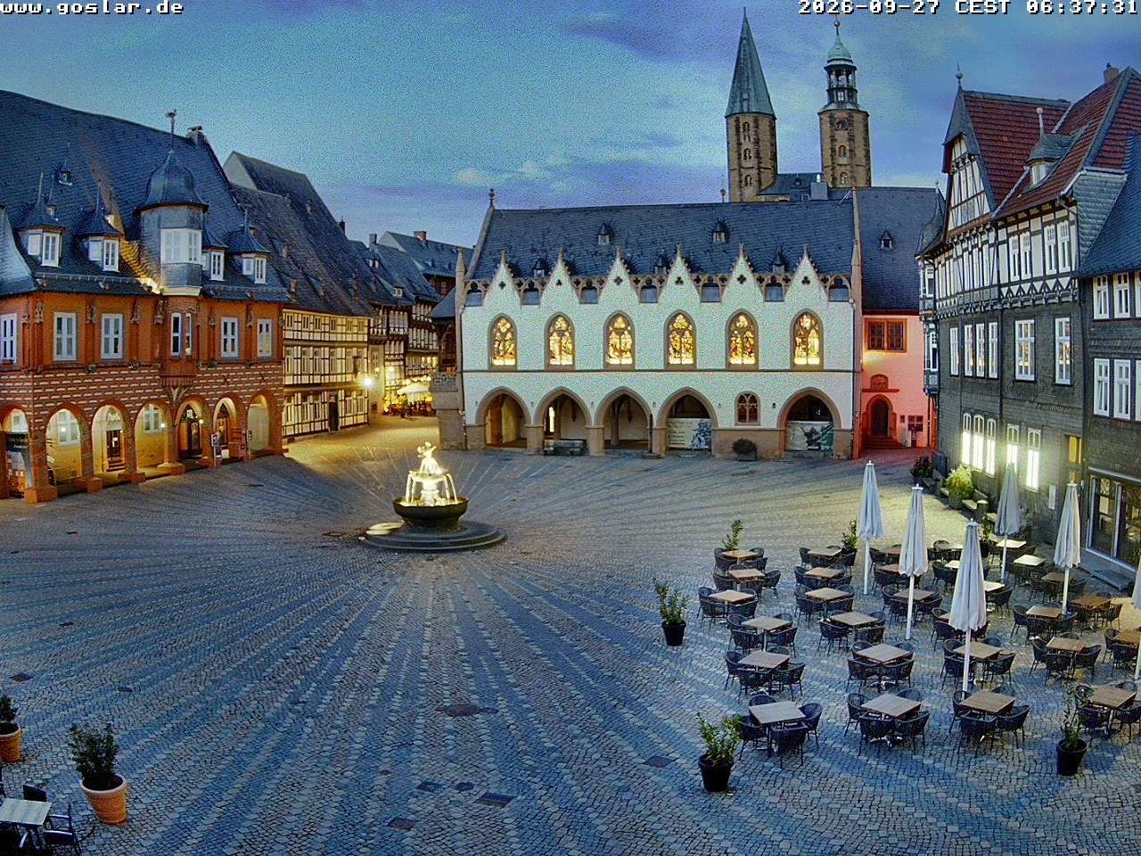 Archiv Foto Webcam Marktplatz Goslar