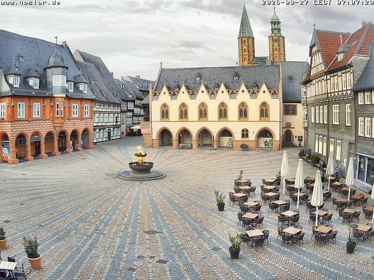 Archiv Foto Webcam Marktplatz Goslar