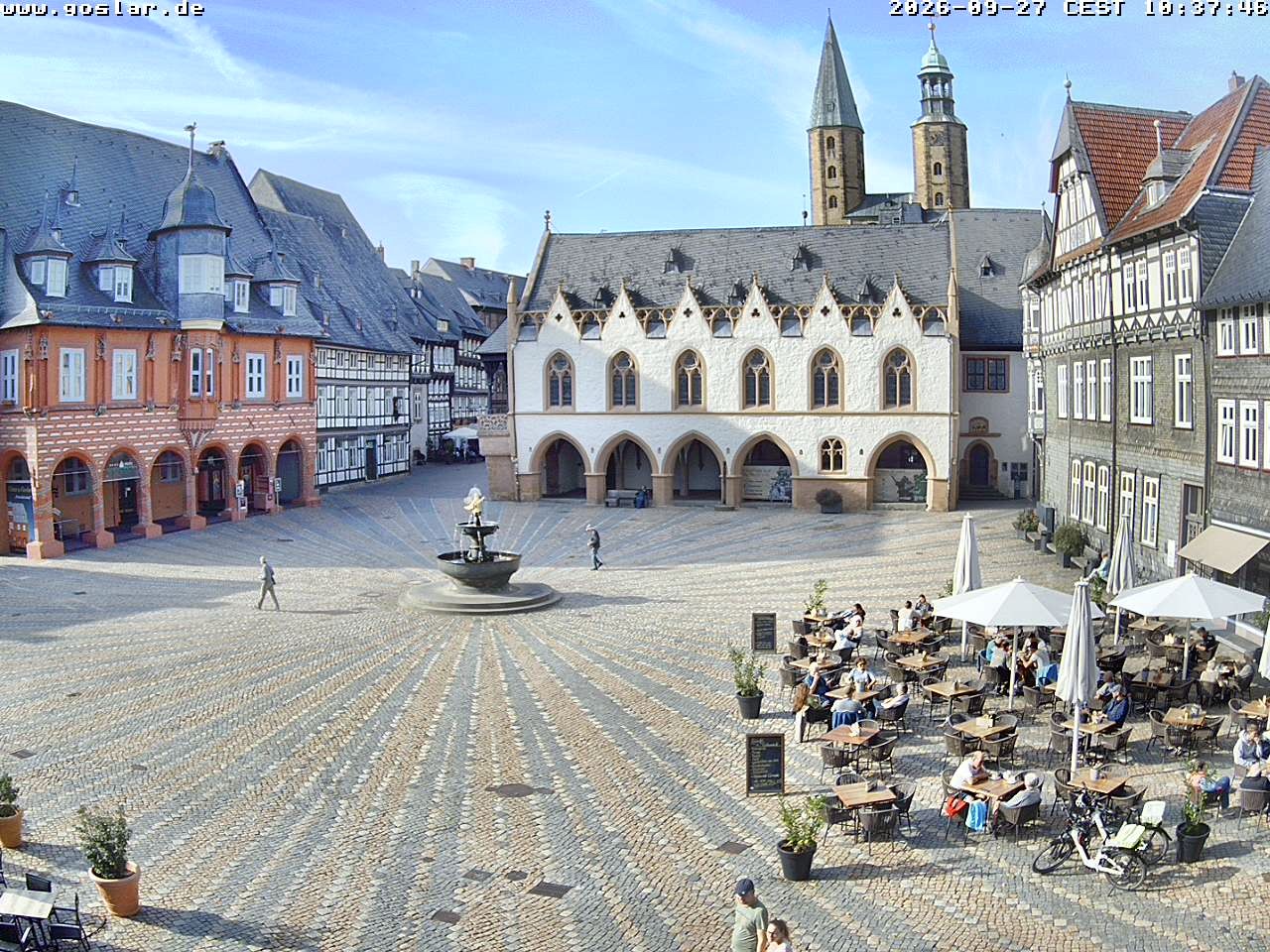 Archiv Foto Webcam Marktplatz Goslar