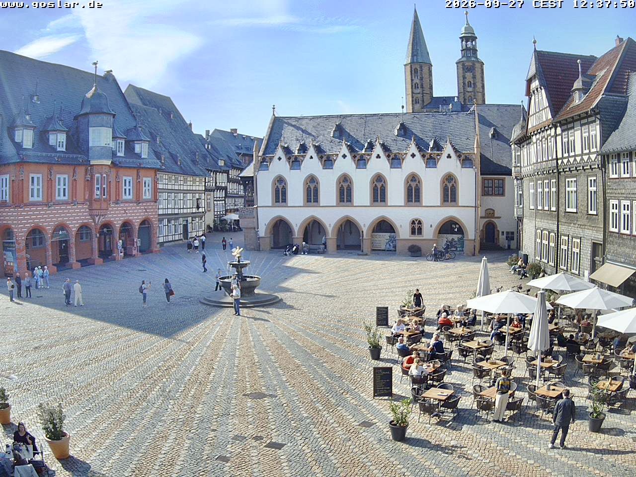 Archiv Foto Webcam Marktplatz Goslar