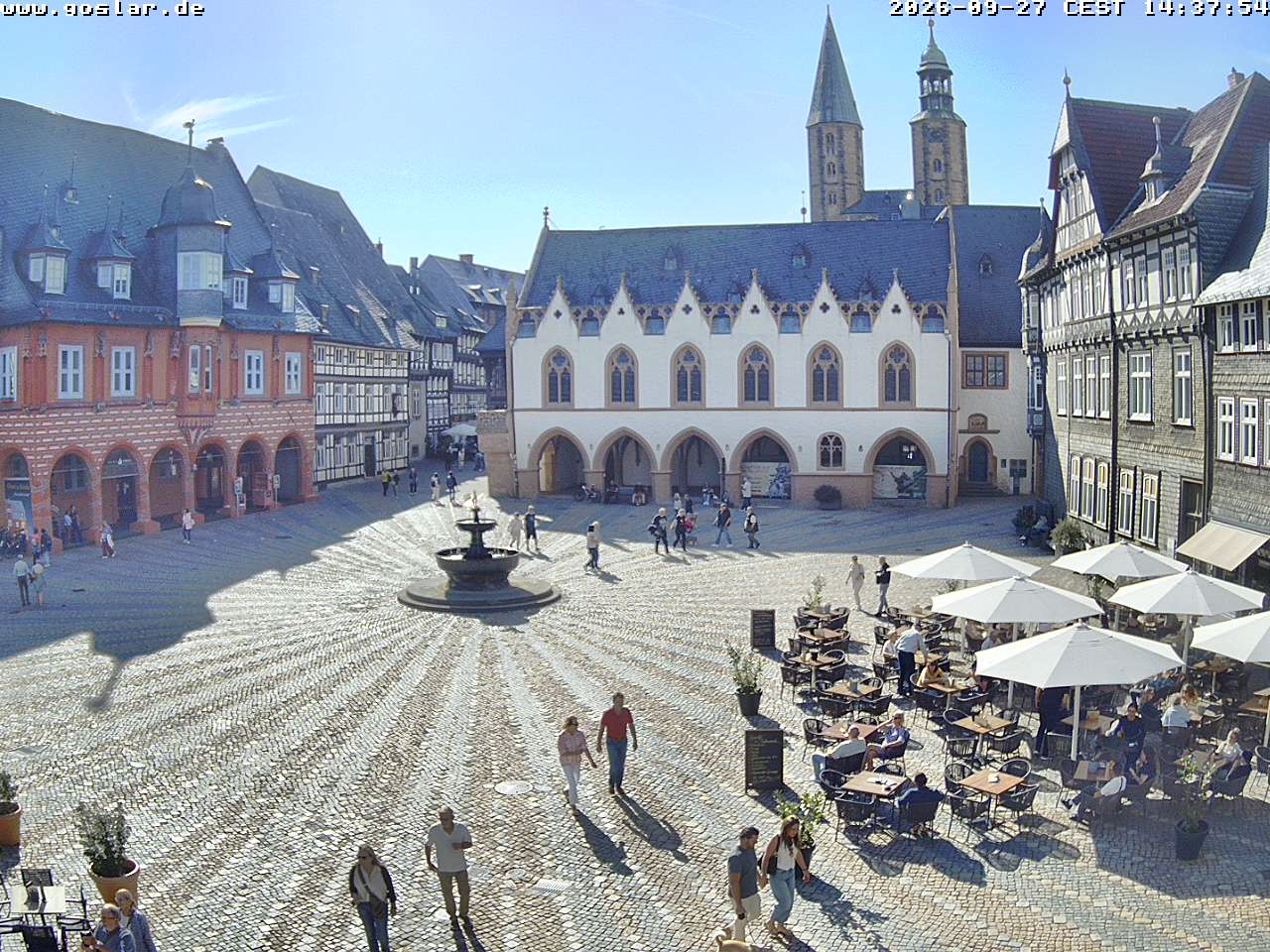 Archiv Foto Webcam Marktplatz Goslar
