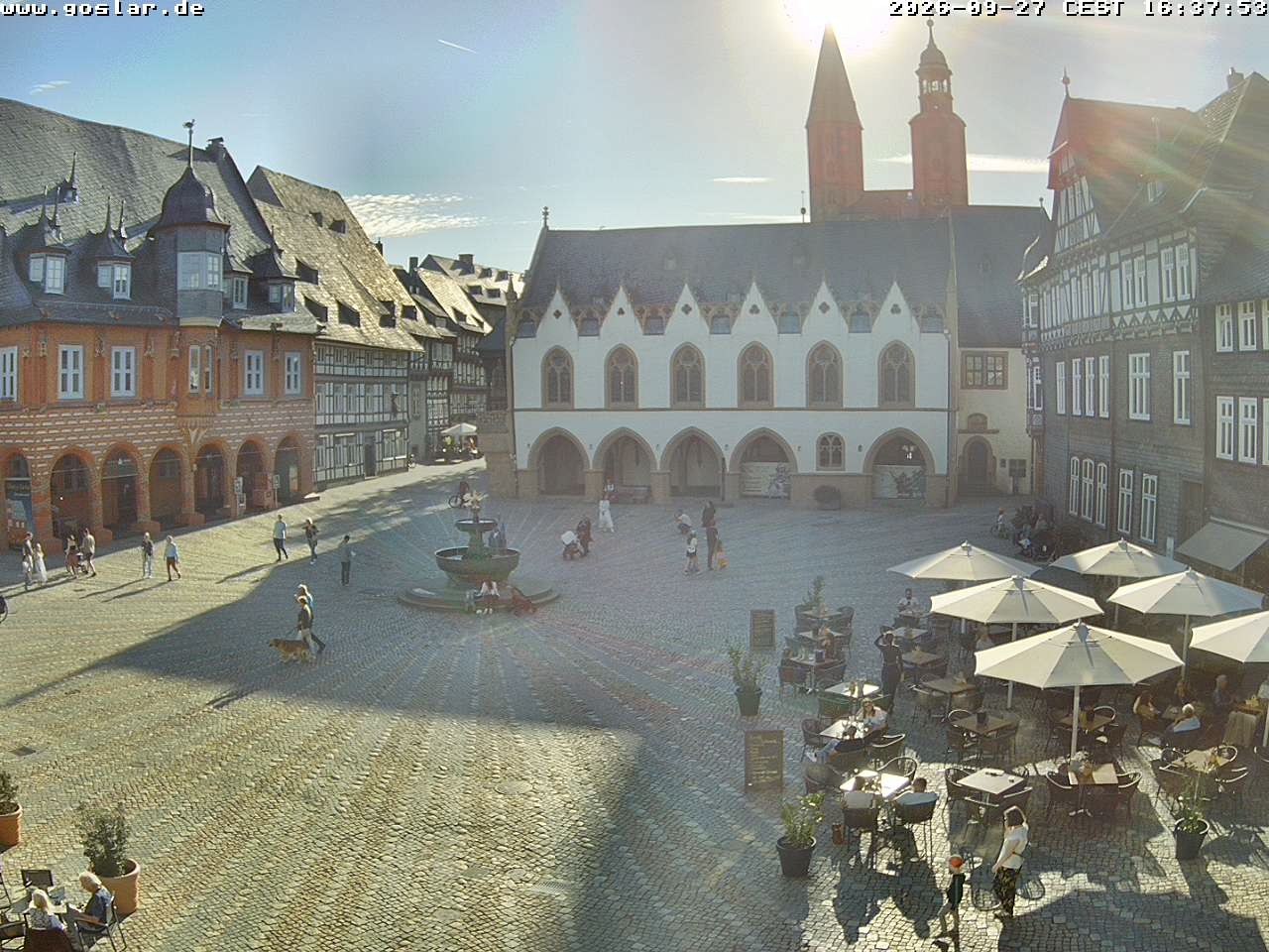Archiv Foto Webcam Marktplatz Goslar