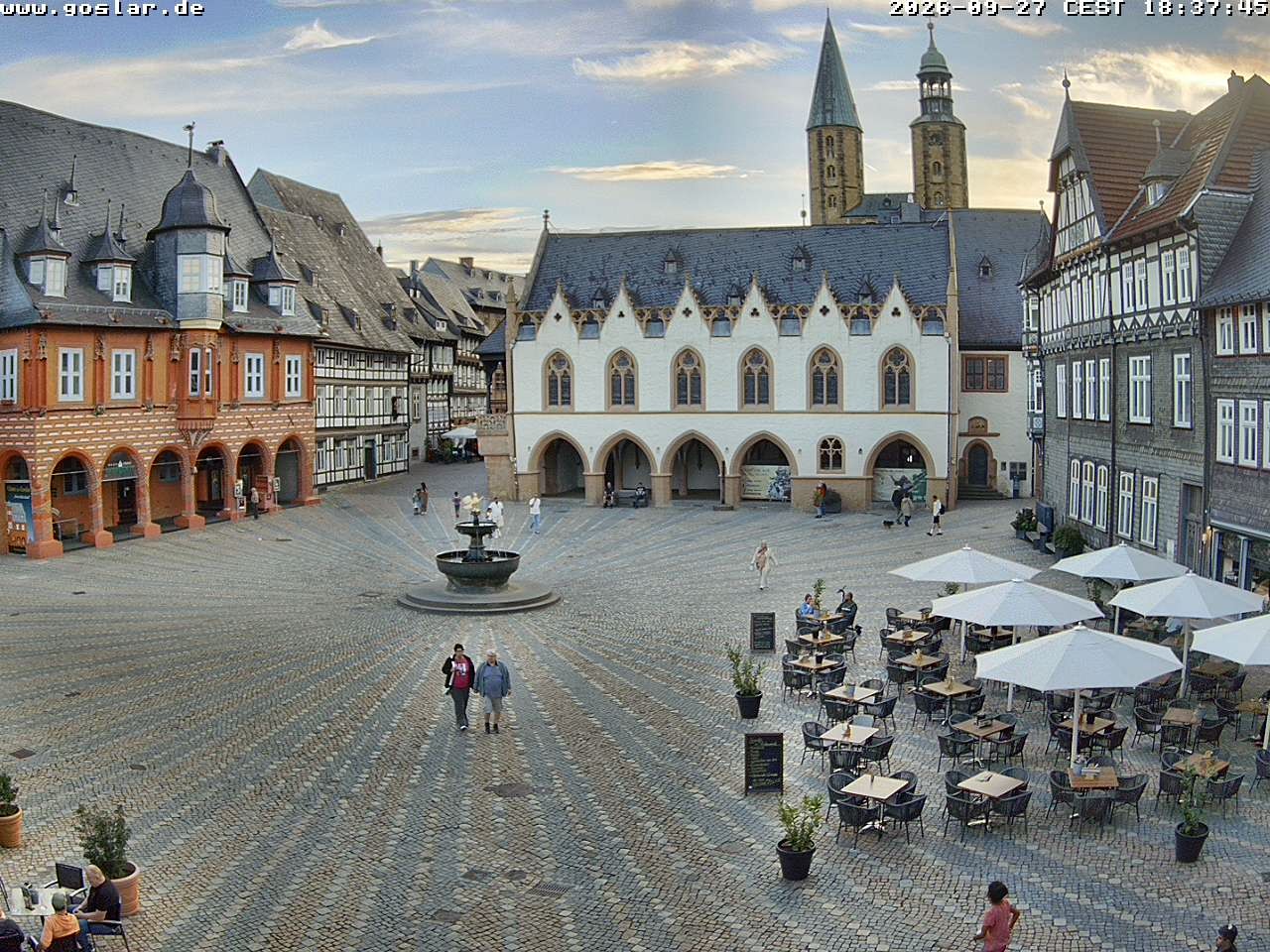 Archiv Foto Webcam Marktplatz Goslar