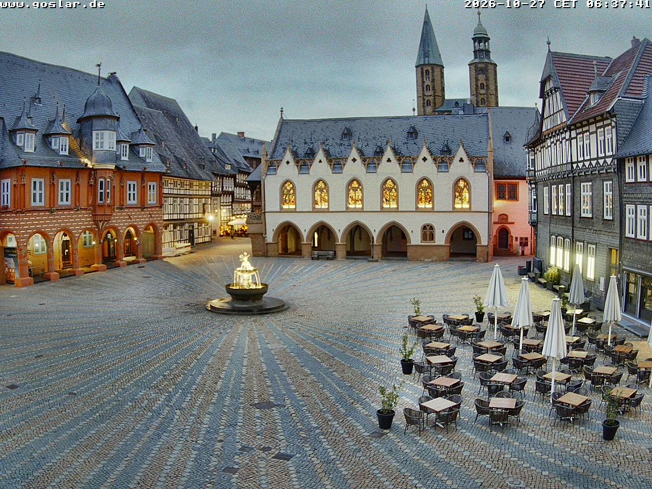 Archiv Foto Webcam Marktplatz Goslar