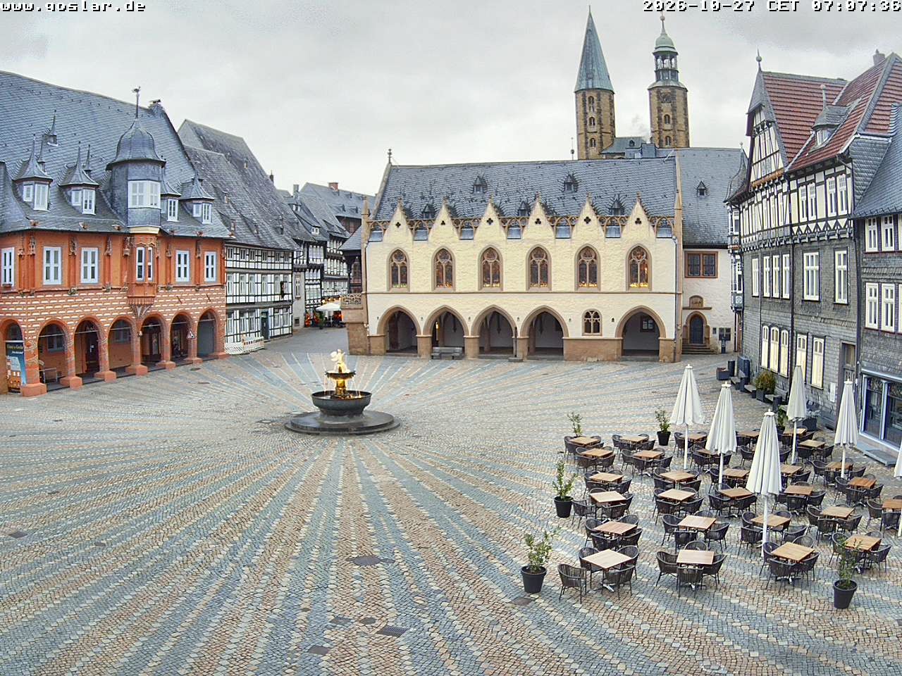 Archiv Foto Webcam Marktplatz Goslar