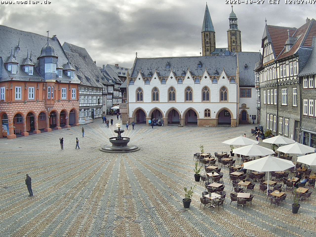 Archiv Foto Webcam Marktplatz Goslar