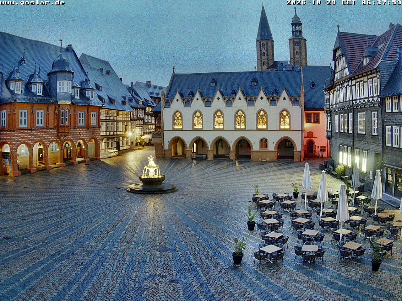 Archiv Foto Webcam Marktplatz Goslar