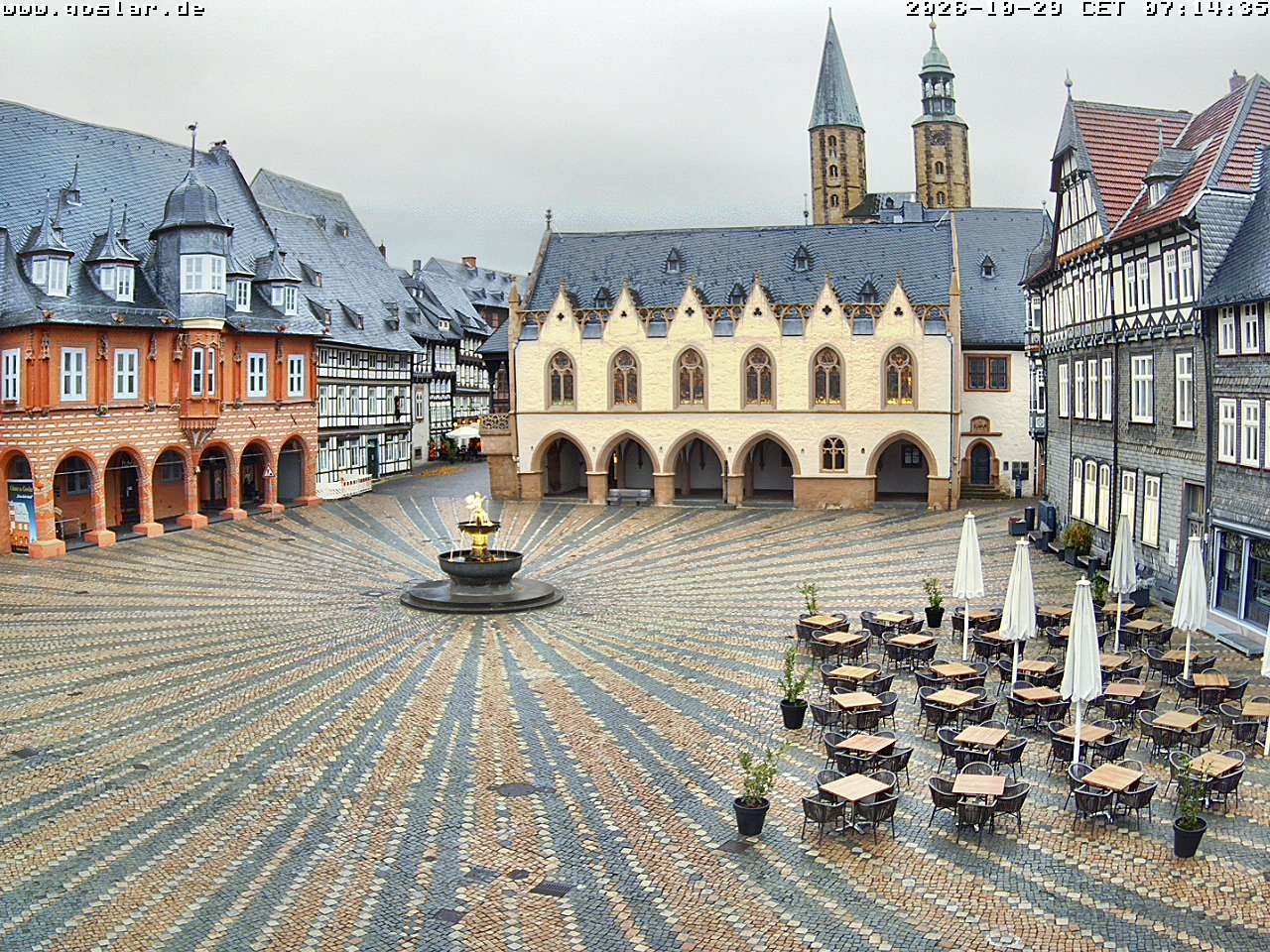 Archiv Foto Webcam Marktplatz Goslar