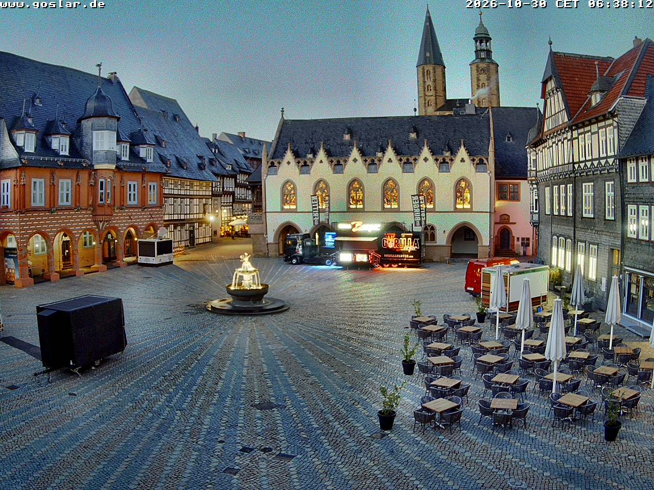Archiv Foto Webcam Marktplatz Goslar
