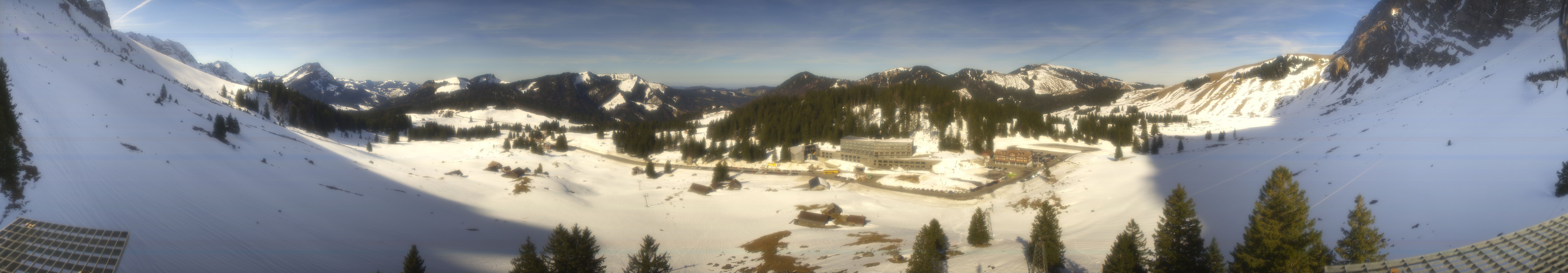 Archived image Webcam Hotel Schwägalp - Säntis mountain