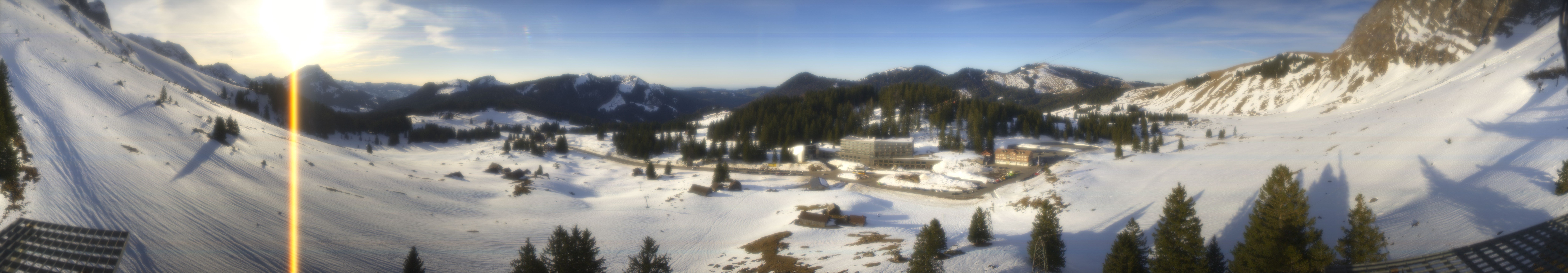 Archived image Webcam Hotel Schwägalp - Säntis mountain