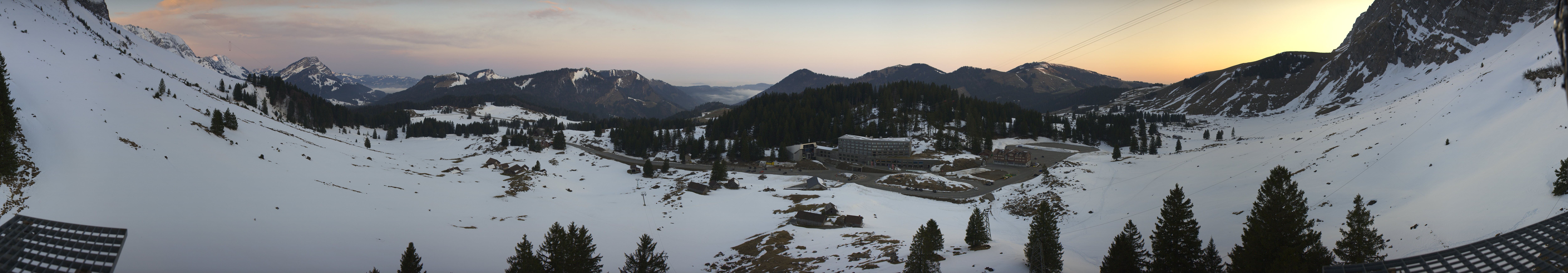 Archived image Webcam Hotel Schwägalp - Säntis mountain