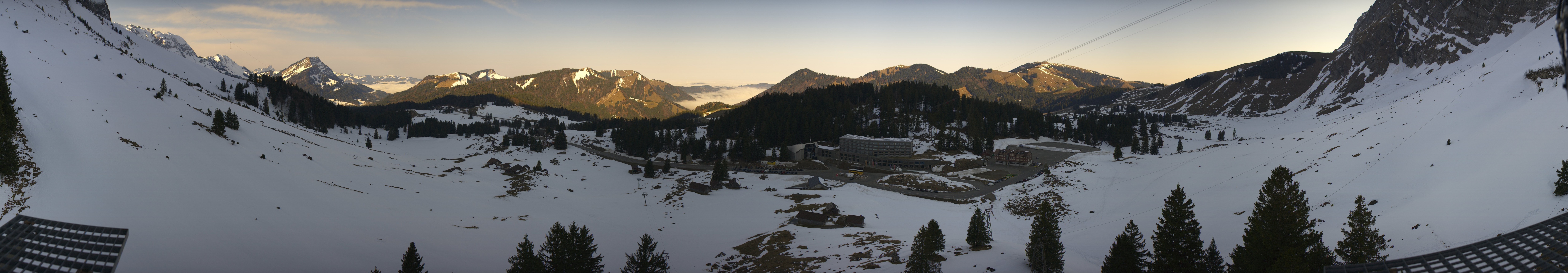 Archived image Webcam Hotel Schwägalp - Säntis mountain