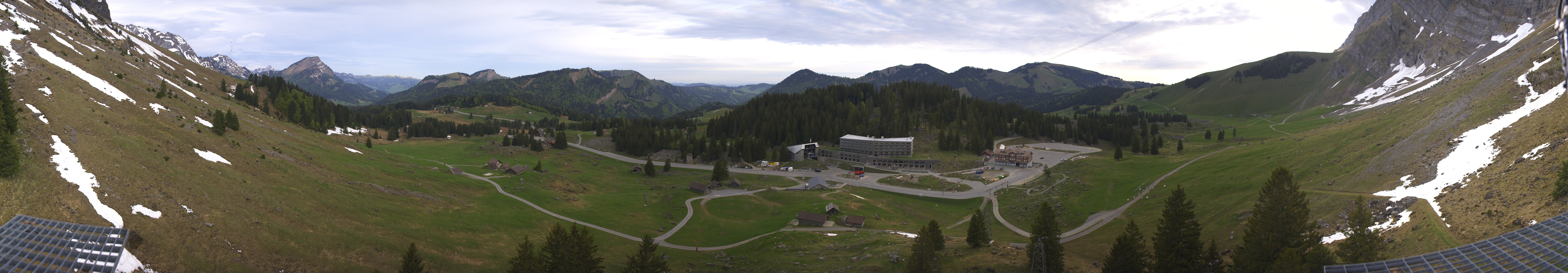 Archived image Webcam Hotel Schwägalp - Säntis mountain