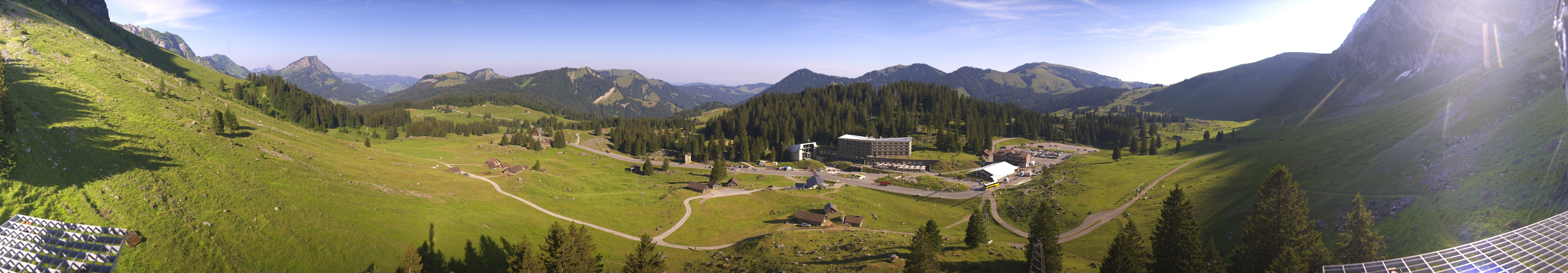 Archived image Webcam Hotel Schwägalp - Säntis mountain