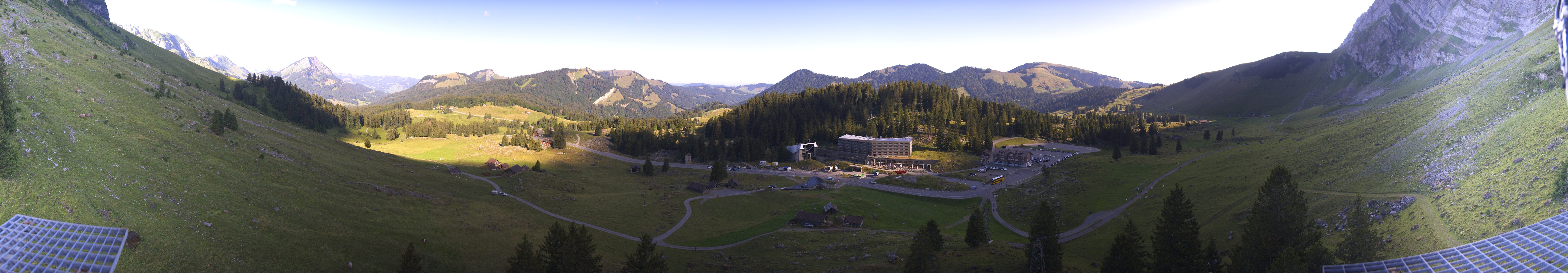 Archived image Webcam Hotel Schwägalp - Säntis mountain