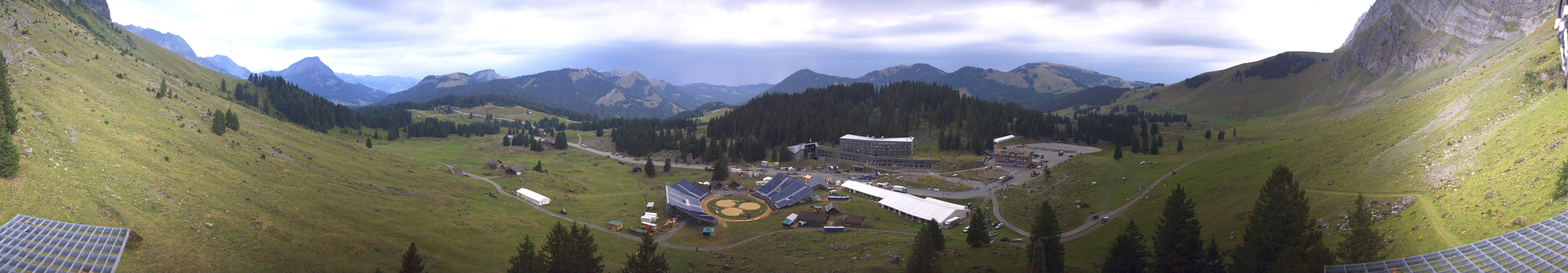 Archived image Webcam Hotel Schwägalp - Säntis mountain