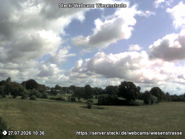 Archived image Webcam Wiesenstraße near Delingsdorf