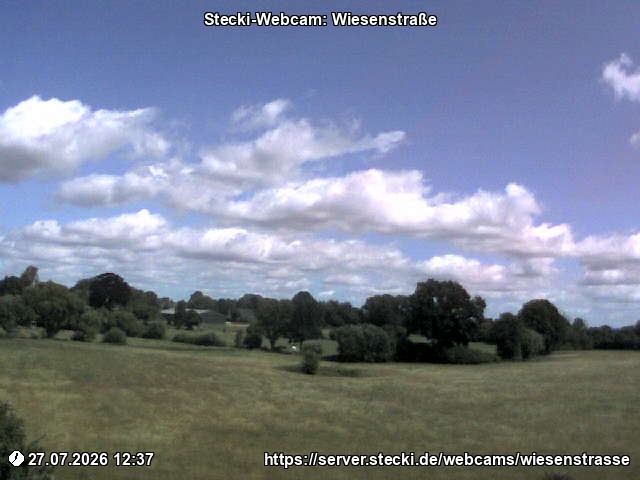 Archived image Webcam Wiesenstraße near Delingsdorf