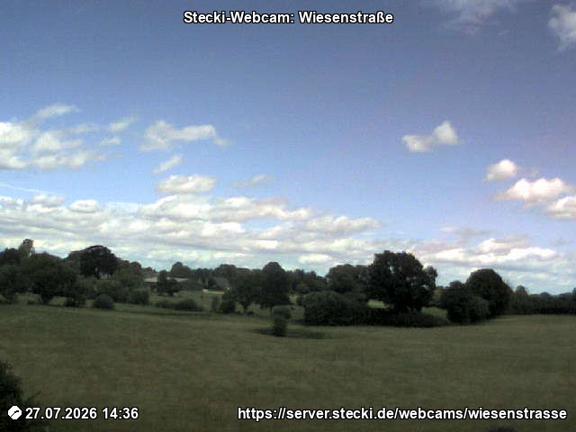 Archived image Webcam Wiesenstraße near Delingsdorf