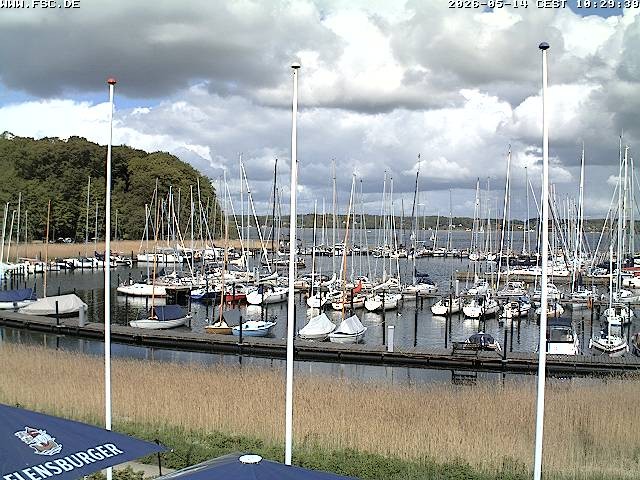 Archiv Foto Webcam Yachthafen Flensburg