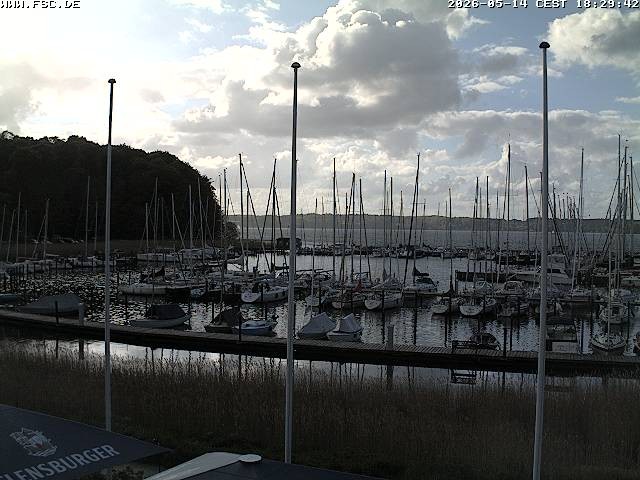Archiv Foto Webcam Yachthafen Flensburg