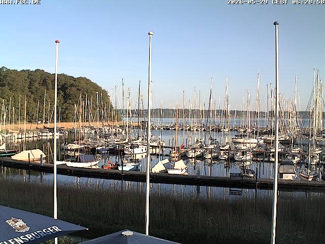 Archiv Foto Webcam Yachthafen Flensburg
