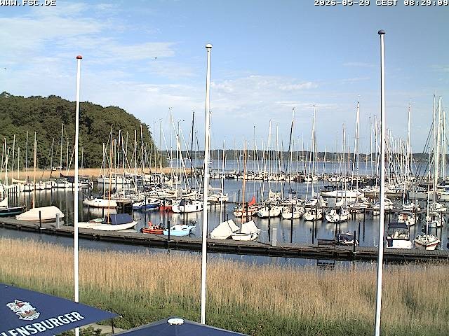 Archiv Foto Webcam Yachthafen Flensburg