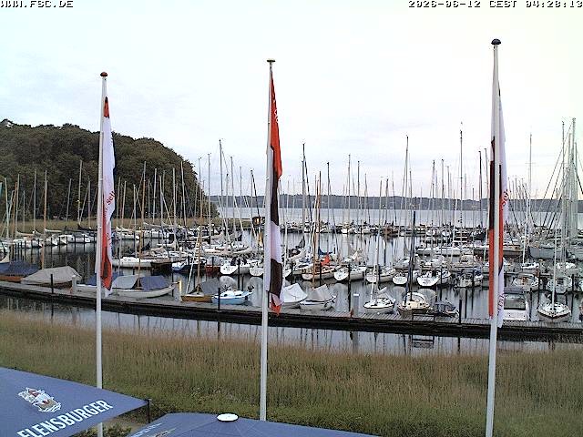 Archiv Foto Webcam Yachthafen Flensburg