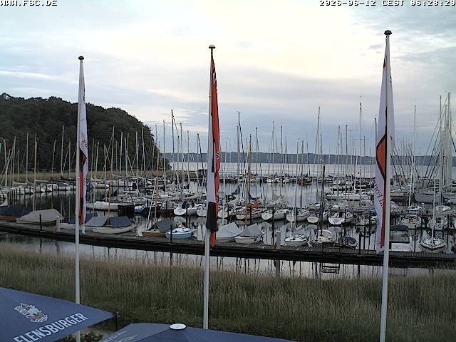 Archiv Foto Webcam Yachthafen Flensburg