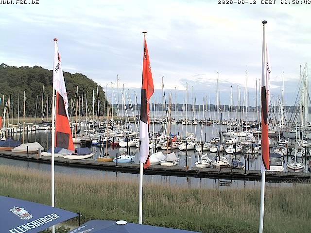 Archiv Foto Webcam Yachthafen Flensburg
