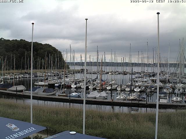 Archiv Foto Webcam Yachthafen Flensburg