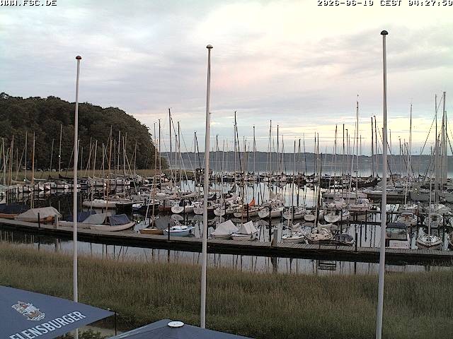 Archiv Foto Webcam Yachthafen Flensburg