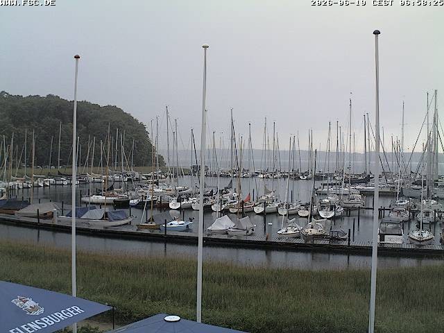 Archiv Foto Webcam Yachthafen Flensburg