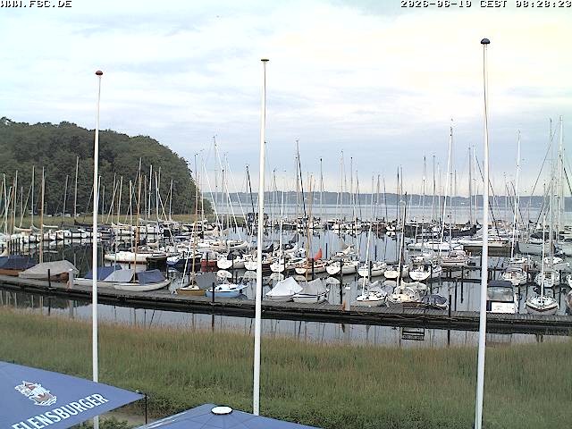 Archiv Foto Webcam Yachthafen Flensburg