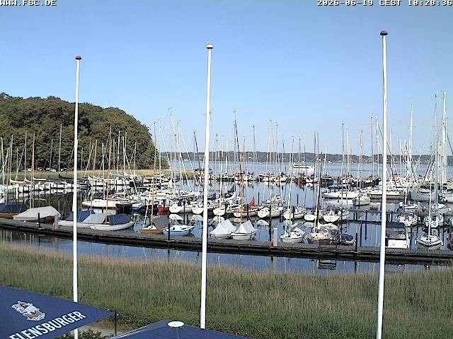 Archiv Foto Webcam Yachthafen Flensburg