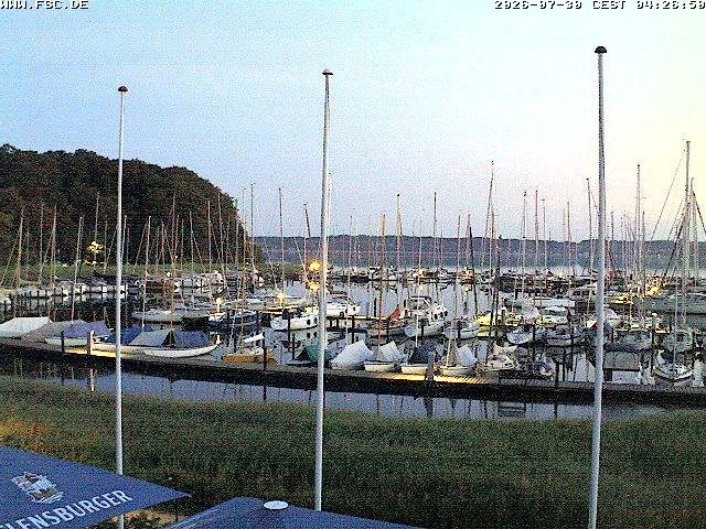 Archiv Foto Webcam Yachthafen Flensburg