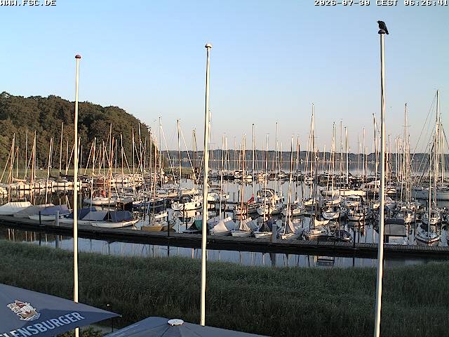 Archiv Foto Webcam Yachthafen Flensburg
