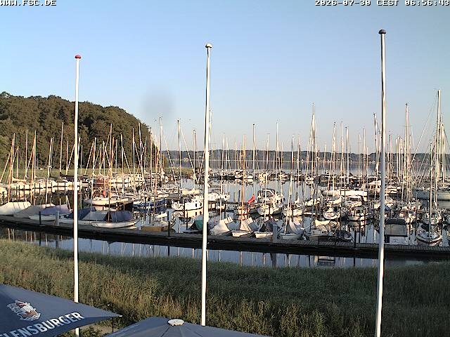 Archiv Foto Webcam Yachthafen Flensburg