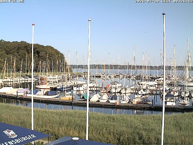 Archiv Foto Webcam Yachthafen Flensburg