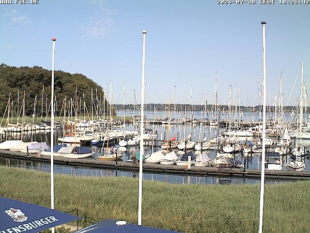 Archiv Foto Webcam Yachthafen Flensburg