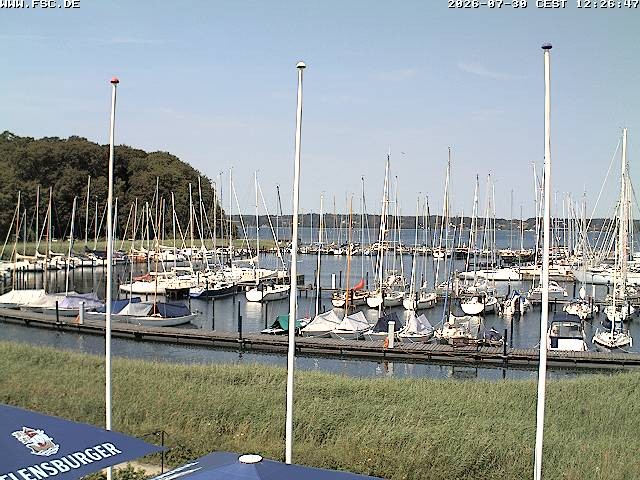 Archiv Foto Webcam Yachthafen Flensburg