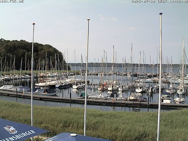 Archiv Foto Webcam Yachthafen Flensburg